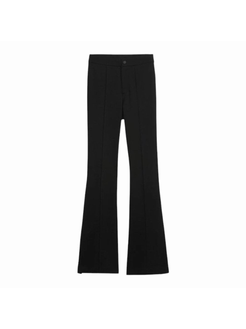 GAP High Rise Ponte Split Flare Dress Pants Size 2 Pintuck Seam Side Slit 514108